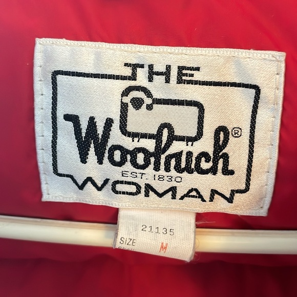 Vintage Woolrich Down Vest Red Womens M - Picture 2 of 5